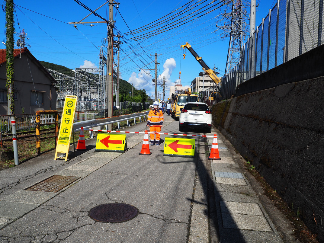 通行止めの画像